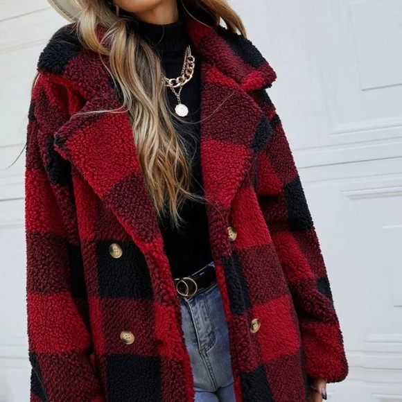 Shop_Fig Jackets Coats The Jackson Buffalo Plaid Sherpa
